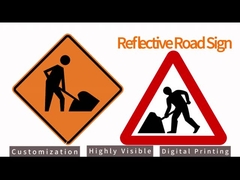 Производственная специальная ограничение скорости Металлический отражающий нормативный предупредительный знак