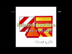 Высокая интенсивность, медленное движение, предупреждающий знак для велотранспортеров, заднего знака для грузовиков