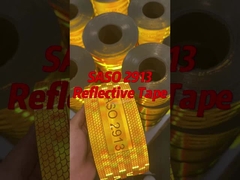 Аллюминированная металлизированная лента Saso 2913 2 дюйма 25м 50м ретро-отражающая для Саудовской Аравии