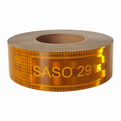 Хорошая цена Заметная рефлекторная лента SASO 2913 Радиолента Ролл Жёлтый онлайн