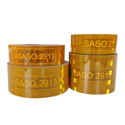 Хорошая цена SASO 2913 Рефлекторная лента 4 дюйма Металлическая Желтая Красная Белая Рефлекторная лента онлайн