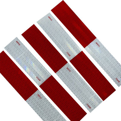 Хорошая цена DOT-C2 Reflective Safety Tape Waterproof Red & White Self Adhesive Conspicuity Tape онлайн
