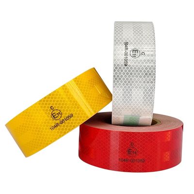 Хорошая цена High Intensity ECE 104R Self Adhesive Reflective Conspicuity Safety Tape for Vehicle онлайн