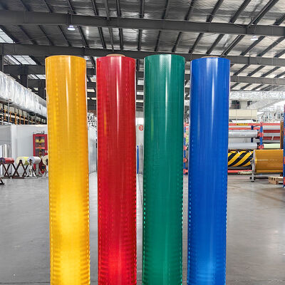 Хорошая цена Призматическая светоотражающая пленка HIP с микропризматической структурой, долговечность 10 лет и соответствие стандарту ASTM D4956 Type IV для дорожных знаков онлайн