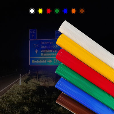 Хорошая цена Светоотражающая пленка ASTM D4956 Тип II EGP с 7-летним сроком службы на открытом воздухе и самоклеящимся адгезивом онлайн